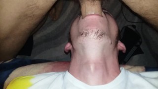 Face Fucking I'm Stuffing Chub Cock Down My Son's Throat