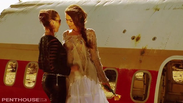Artistically shot Lesbian Erotica featuring Penthouse Pets Allie Haze and J - Allie Haze