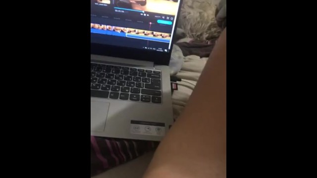 Masturbate while editing my own video 37