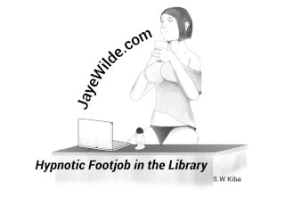 Hypnotic Footjob In The Library
