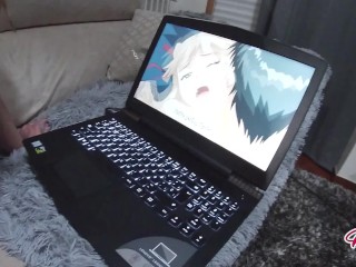 Little Step sister is horny while is watching Hentai and He_knows It
