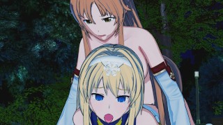 320px x 180px - Sword Art Online - Asuna Pounds Alice (Futanari Hentai) - Pornhub.com