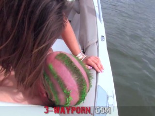 3-Way Porn - GroupFucking on_a Speed Boat - Part 3