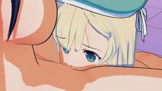 Senran Kagura Ikaruga And Yomi Scissor Each Other's Pussies