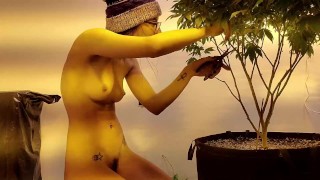 Petite Grow Tips Episode 2 Lollipopping Nude Gardening With Freak77