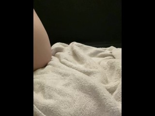 Filling my ass and fucking my pussy while my roommate_in bed