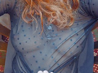 Cum On Big Natural Tits & Long Red Hair Mesh Bodysuit Ginger Teen Amateur