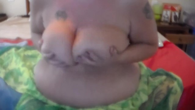 Jen is Rubbing her Big Tits 3
