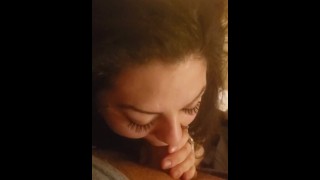Gagging My Cock In Her Mouth Is Adored By My Latina Neighbor Girl