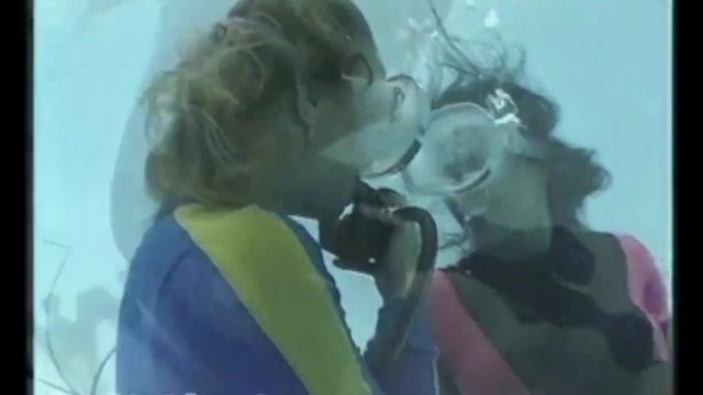 Sexy Blonde and Brunette Underwater in Swimming Pool Scuba Diving PART 3 11