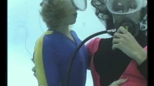 Sexy Blonde and Brunette Underwater in Swimming Pool Scuba Diving PART 3 11