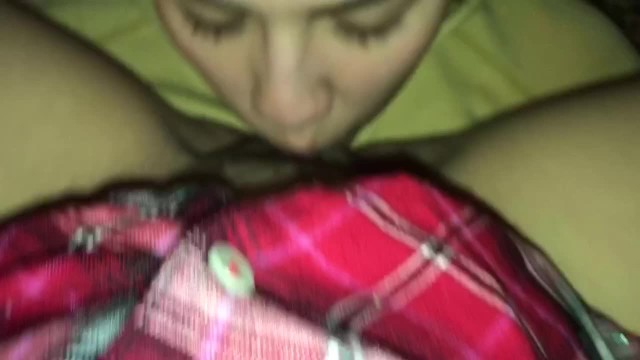 SEXY GREEN EYED LESBIAN EATS HER MOANING GIRLFRIENDS WET PUSSY 