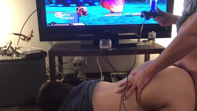Bf Video Game Bf - Cute Girl Gets Fucked while her Boyfriend Plays Games - Pornhub.com