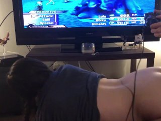 Cute Girl Gets_Fucked While_Her Boyfriend Plays Games