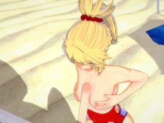 Fate/Grand Order — Mordred gets fucked on_the beach(3D HENTAI)