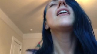Blue Hair HUGE CREAMPIECE POV BLUE HAIRED GIRL I WANT YOU TO CUM IN ME