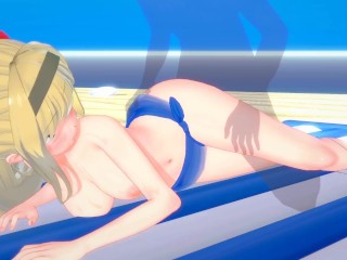 M1_Garand Beach Princess vers. - Girls Frontline - Koikatsu / 3D_Hentai