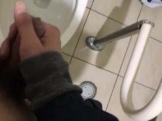 家まで我慢出来なくてトイレでヤッちゃいました