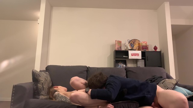 girl gets fucked on couch while parents aren’t home 11