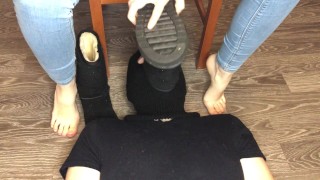 Foot Fetish Domination Femdom Mistress Cuckold Kelly_Feet Hard Dirty Foot And Shoes
