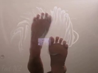 Bare Feet On Glass To Satisfy Your Foot Fetish