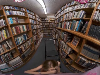 VR BANGERS Spicy Sex With Naughty Student_At The Library VR Porn