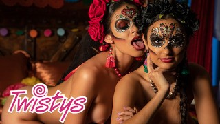 Pornohub Molly Stewart Bella Twisty's Mexican Day Of The Dead Lesbian Sissoring