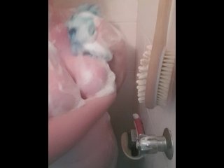 Sneaky Shower Soaping Huge Tits