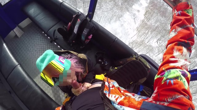 Sex with Hot Girl in the Cable Cars at the Ski Resort — POV Amateur Couple 18