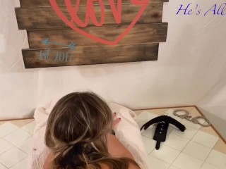 Hot Milf Mom Gives Big Cock A Nice Foot Job And Cock Slap Fuck And_Orgasm