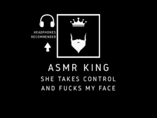 ASMR - YOU control me and sit onmy face. Audio/Moaning. Forher