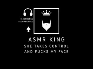 ASMR - YOU control meand sit_on my face. Audio/Moaning. For her