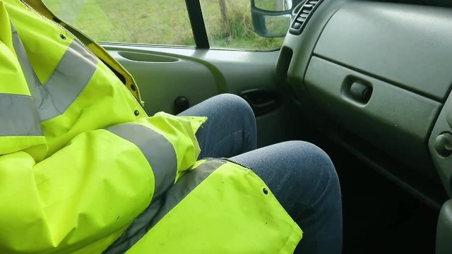Out on a job and my work colleague starts flashing her big tits at me 12
