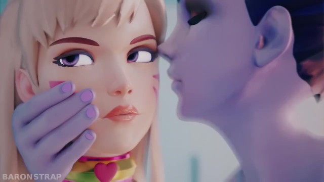 D.Va and Widow Kiss and Lick