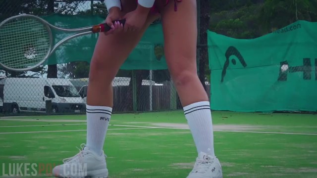 BIG TIT BABES PLAY TENNIS AND SUCK COCK - Luke Riggs, Nina Milano