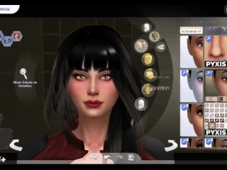 Create A Sims Minha Oc The Sims 4 Caty Blackrose