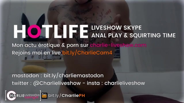 Charlie in anal & squirting livecam 2