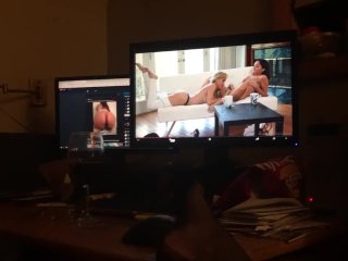 Using_His Tongue to Make Him Lick My Pussy While_I Watch Porn