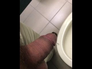 Taking A Big Piss And Jerking My Thick Cock