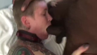 Tattooed couple threesome wifeshare with BBC - PART 1