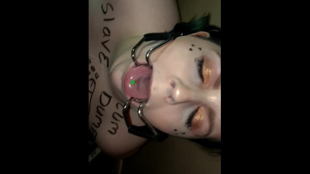 640px x 360px - Topless Chained up Spider Gag FaceFuck Blowjob Facial up the Nose LOL -  Pornhub.com