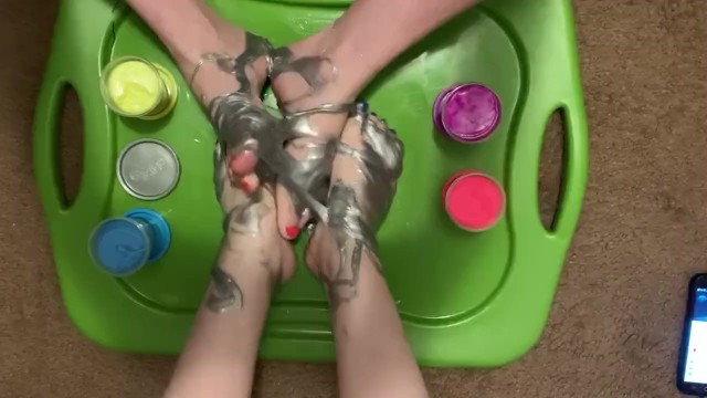 Foot Fun with Slime