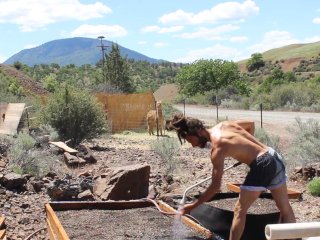 Dirty Boy Showers Off With The Hoes & Sprays Down Some Seed