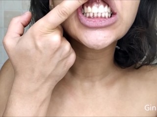 Mouth, teeth, vore, spit and tongue fetish of Jan and Feb_(demos)