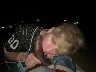 Daniel Hausser Sucks For Random Black Thug On The Street In Public