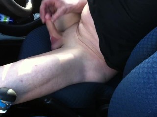 driving and striping and wanking_till i_cum
