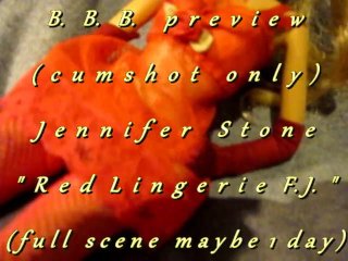 B.b.b. Preview: Jennifer Stone Red Lingerie(Cum Only) Avi No Slomo