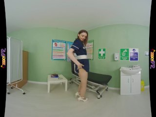 British Redhead Nurse Does Amazing Virtual Reality Striptease