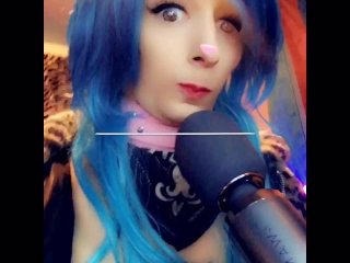 Blue Haired Transgender Goddess Cums Hard For You