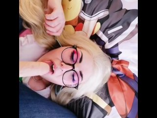 Kawaii Girl Practices Deepthroating For 5 Minutes